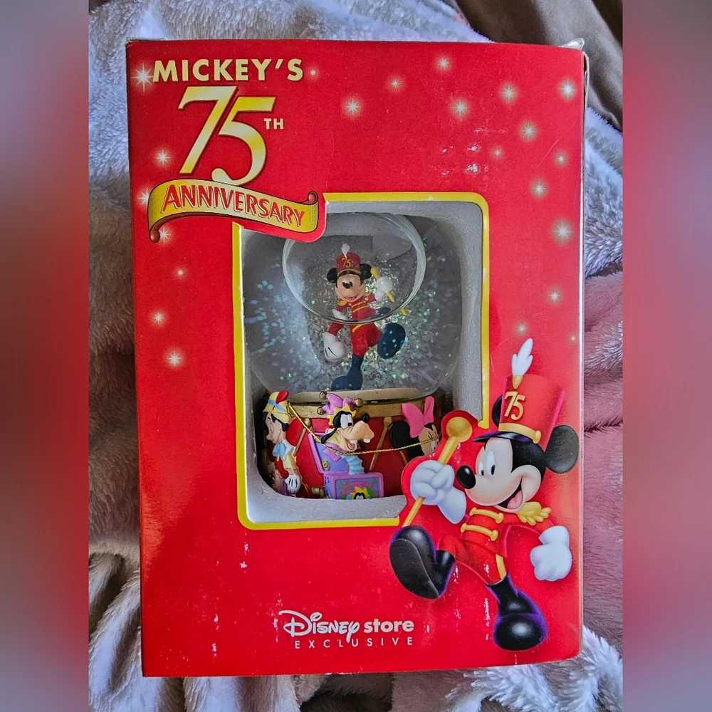 Disney 75th Anniversary Mickey Mouse Snow Globe